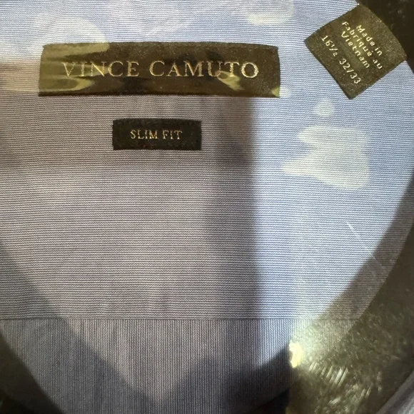 Vince Camuto Men's Light Blue Dress Shirt - Picture 2 of 5